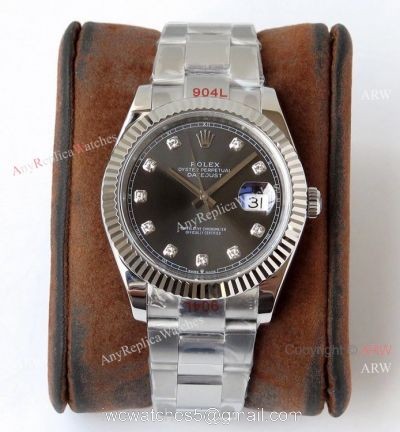 Swiss Replica Rolex Datejust II 1:1 VR Factory 3235 904L Rhodium Dial with Diamond Watch 1
