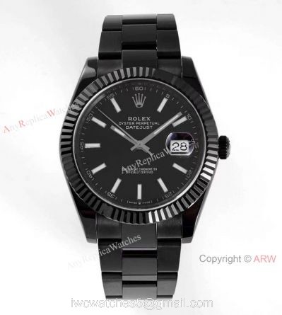 VR-Factory AAA Replica Rolex Datejust II Black Venom Watch 41mm Black Dial 1