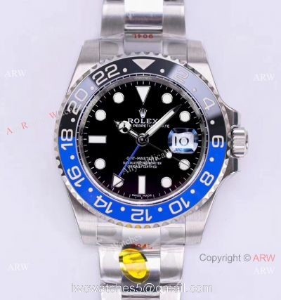 1:1 Best Edition NOOB V11 Version Rolex GMT-Master II Batman Watch 116710BLNR 1