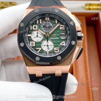 2020 Copy Audemars Piguet Offshore Watches Rose Gold and Black 1