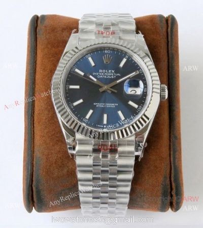 VR-Factory 1:1 Replica Rolex Datejust II 41mm Jubilee Watch Blue Dial 1