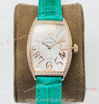 Swiss Grade 1 Franck Muller Cintree Curvex Lady Watches Diamond Bezel 1