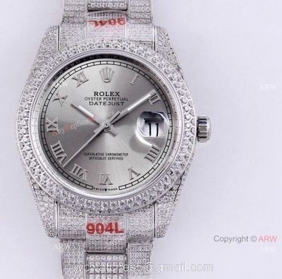 Diamond Rolex Datejust 41 For Men High End Replica Watches 1