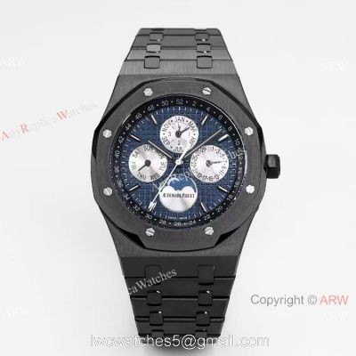 2021 New Swiss Copy Audemars Piguet Perpetual Calendar BF Cal.5134 Watch Blue Dial 41mm 1
