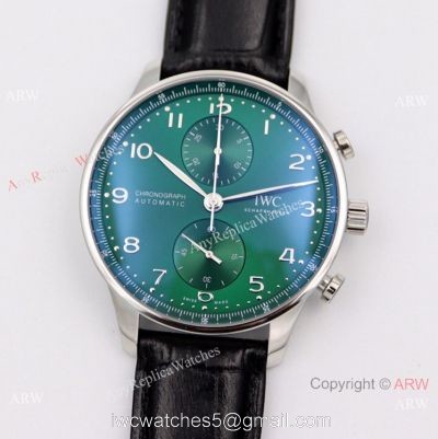 Swiss Replica IWC Schaffhausen Portugieser Green Dial Men Watch ZF Factory 1