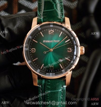 New Copy Audemars Piguet Code 11.59 Watches Green Gradient Dial Rose Gold 1