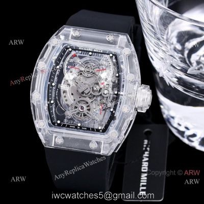 Replica Richard Mille RM 56 01 Sapphire Hublot Black Rubber Band Watch 1
