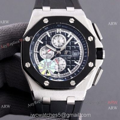 JF 1:1 Swiss 3126 Audemars Piguet AP Royal Oak Offshore 26400io Rubber Strap Watch Super Clone 1