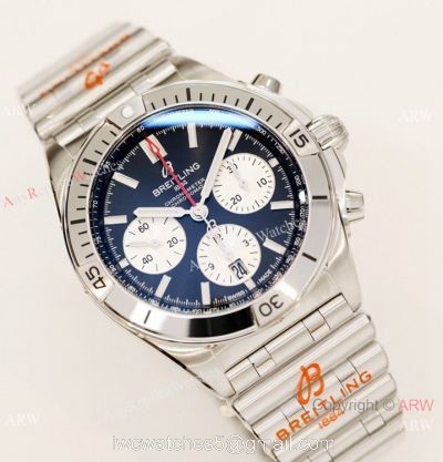 2021 New GF Factory Breitling Chronomat 7750 Watch Black Dial New Band 1