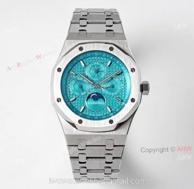 BF Audemars Piguet Perpetual Calendar Moonphase Blue Dial AP 26574 Swiss Replica Watch 1