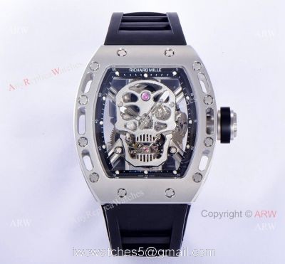 JB Factory Richard Mille Skull Watch For Sale RM 52-01 Tourbillon For Men Replica 1