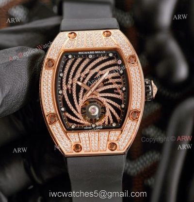 Fully Iced Out Richard Mille RM 51-02 Tourbillon Diamond Twister Copy Watch 1