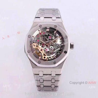 New Copy Audemars Piguet Royal Oak Skeleton Dial Watches Women 37mm 1