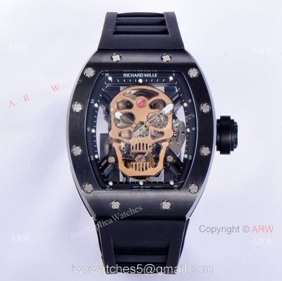 JB Factory Richard Mille Skull Watch RM52-01 Tourbillon Dial Best Copy 1