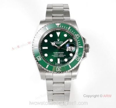 (ZFF) High End Replica ZF Factory Rolex Submariner 116610LV Hulk Watch 904L Steel 1