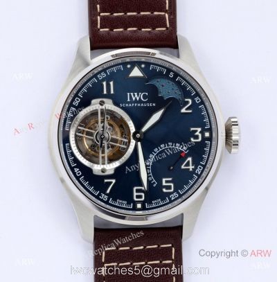 BBR Swiss Replica IWC Big Pilots Constant-Force Tourbillon Watch Blue Dial 1