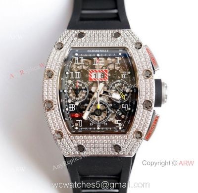 Diamond Richard Mille 011 Watch Automatic Richard Mille Watch Replica AAA Quality 1
