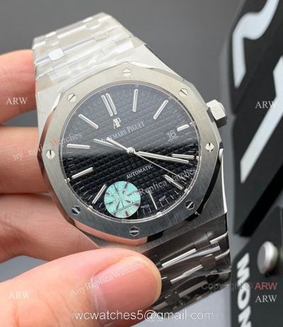 JF Factory Audemars Piguet Royal Oak JF 3120 Black Dial Watch 41mm 1