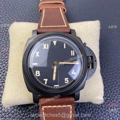 SF Factory AAA Copy Panerai PAM629 Luminor Titanio DLC Watch Cali Dial 1