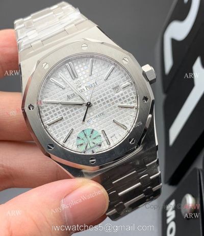 JF Factory Audemars Piguet Royal Oak JF 3120 Watch 41mm Silver Dial 1