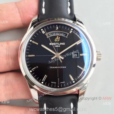 Swiss Grade Copy Breitling Transocean Day Date V7 Factory Watch Black Dial 1