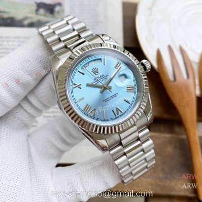 Copy Rolex Presidential Day Date Watches Ice Blue Dial 40mm 1