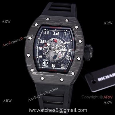 Best Copy Richard Mille RM 030 White Rush Carbon Fiber Watch In All Black 1