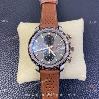 Swiss Grade One Chopard Mille Miglia GTS Azzurro Chrono Watch Rose Gold Crown 1