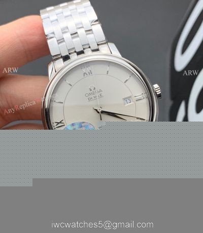 MKS Factory Omega Classic De Ville 9015 Watch Silver Dial Stainless Steel 1
