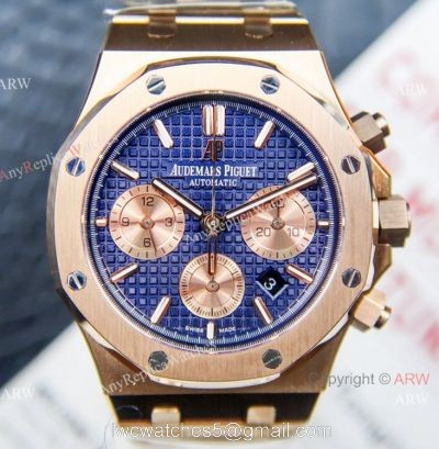 Grade 1A Swiss Copy Audemars Piguet Royal Oak Chronograph Watch ETA7750 Rose Gold Subdials 1