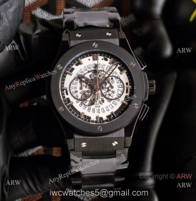 2021 Copy Hublot Geneve Big Bang Skull All Black Watches 1