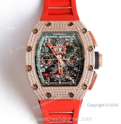 Diamond Richard Mille RM 11-FM Felipe Massa Chronograph Watches Best Replica 1