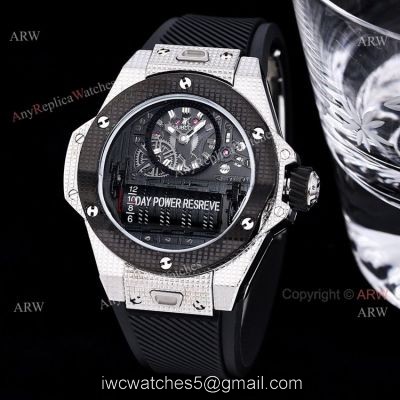 Black Hublot Big Bang MP-11 3D Carbon Knockoff Watch For Men 1