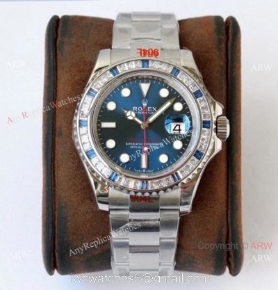 (ROF) Swiss Grade Copy Rolex YachtMaster Custom Edition Diamond Watch 2021 New! 1