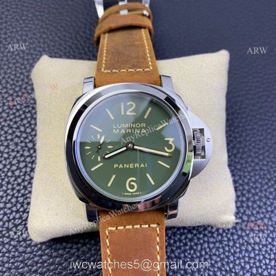 Best Panerai Luminor Marina Pam 911 Noob Replica Watches Green Dial 1