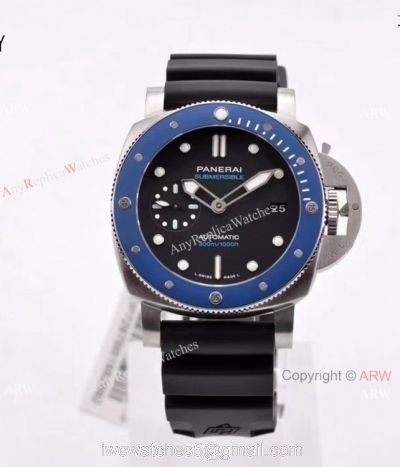 New 2021 Panerai PAM 1209 Submersible Azzurro Blue 42mm Watch VSF Panerai 1