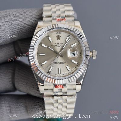 Swiss Quality Rolex Datejust ii 41mm Watch Silver Dial Jubilee Strap Citizen 8215 Movement 1