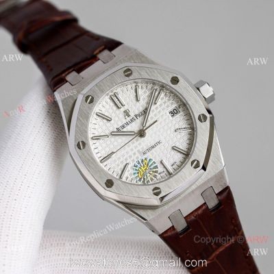 JH Factory Swiss Copy Audemars Piguet Royal Oak Stainless Steel 37mm Lady Watch 1