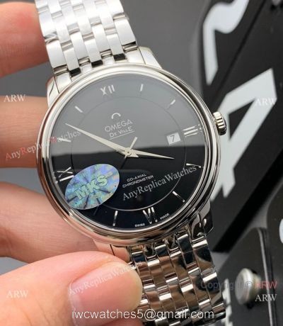 MKS Factory Omega Classic De Ville Prestige 9015 Watch Stainless Steel Black Dial 1