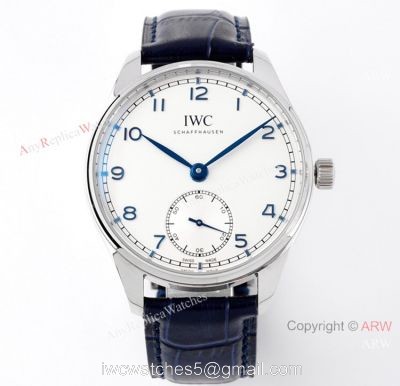 Best IWC Portugieser 40mm For Men White Face IWC Zf Factory Replica Watch 1