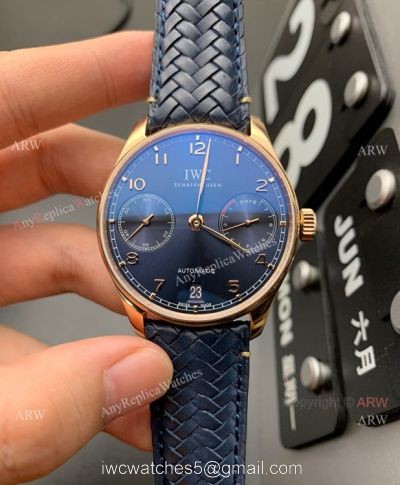 YL Fatcory IWC Schaffhausen Portugieser Automatic Black Dial Replica Watch 1