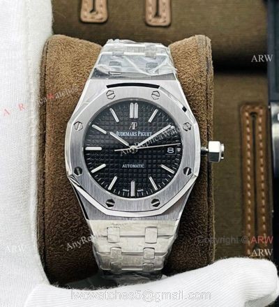 TWS factory V3 Version Audemars Piguet Royal Oak 37mm Watch Black Dial Cal.3120 Movement 1