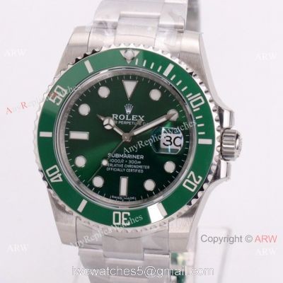 Highest Quality Copy Rolex Submariner Hulk VS Factory 3135 Watch 40mm 1