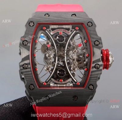 KV Factory Richard Mille RM53-01 Tourbillon Pablo Mac Donough Watch TPT Carbon and Red 1