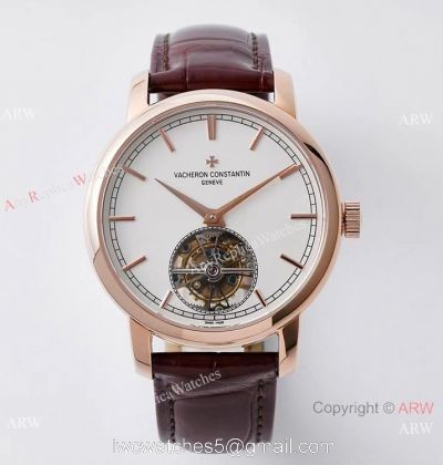 EUR Factory Vacheron Constantin Traditionnelle tourbillon Rose Gold Watch Swiss Replica 1