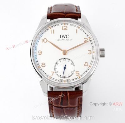 Best ZF Factory IWC Portugieser Automatic 40 White Face Swiss Clone Watches 1