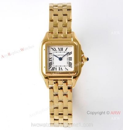 BV factory 1:1 Replica Panthere De Cartier Yellow Gold 22mm Watch 1