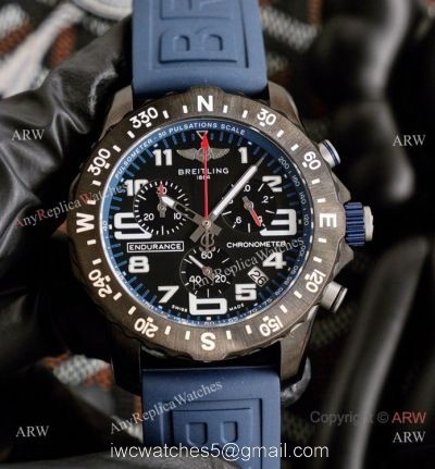 NEW Copy Breitling Endurance Pro Swiss Quartz Watch Blue Rubber Strap 1
