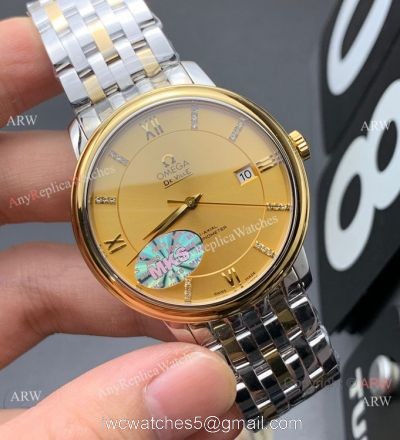 MKS Factory Omega Classic De Ville Swiss 9015 Watch Two Tone 1