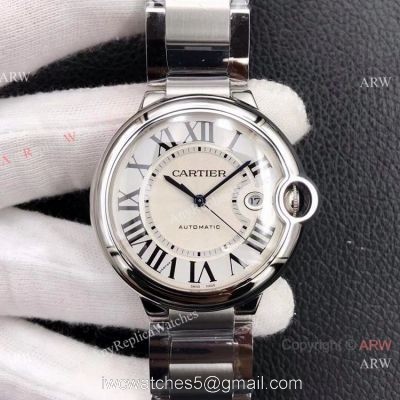 V6 Factory V7 version Ballon Bleu Cartier Stainless Steel Automatic Watch 42mm 1